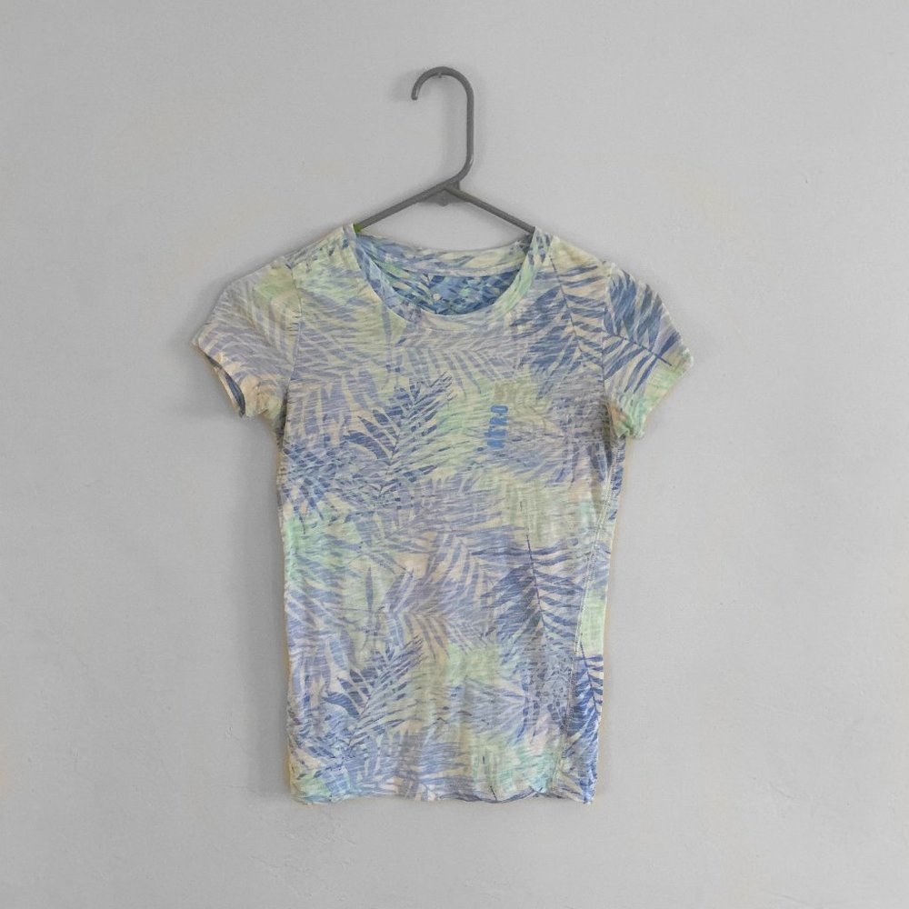 Printed Palm Leaf Tee Shirt